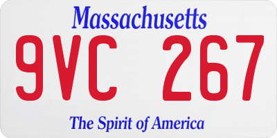 MA license plate 9VC267