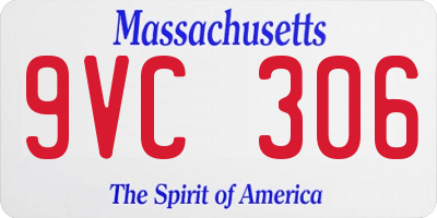 MA license plate 9VC306