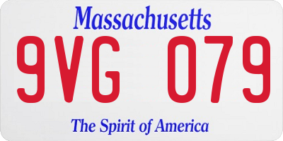 MA license plate 9VG079