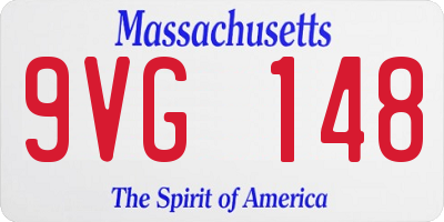 MA license plate 9VG148