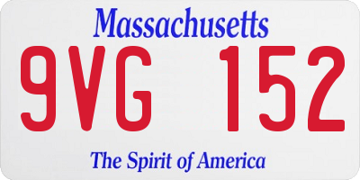 MA license plate 9VG152
