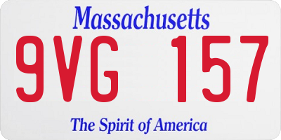 MA license plate 9VG157