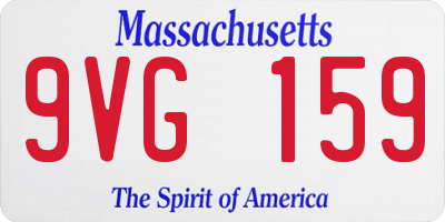 MA license plate 9VG159