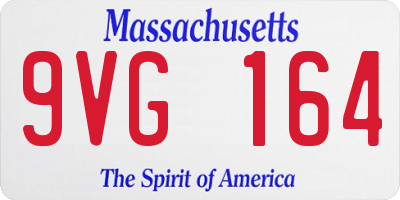 MA license plate 9VG164