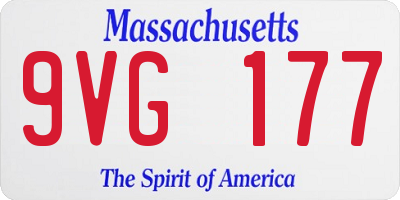 MA license plate 9VG177