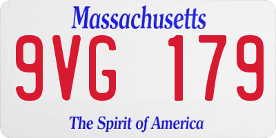 MA license plate 9VG179