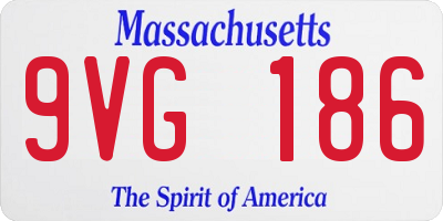 MA license plate 9VG186