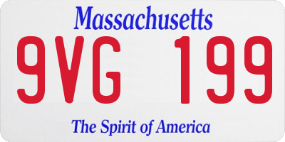 MA license plate 9VG199