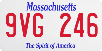 MA license plate 9VG246