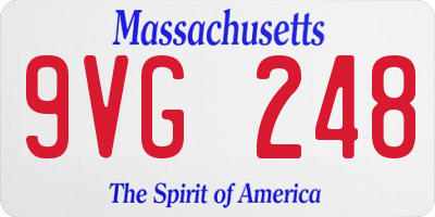 MA license plate 9VG248