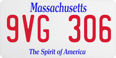 MA license plate 9VG306