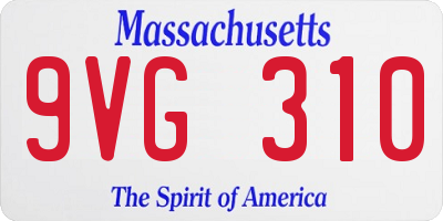 MA license plate 9VG310