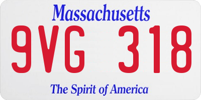 MA license plate 9VG318