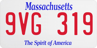 MA license plate 9VG319