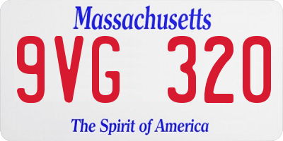 MA license plate 9VG320
