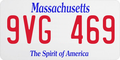 MA license plate 9VG469