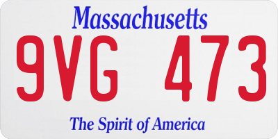 MA license plate 9VG473