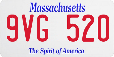MA license plate 9VG520
