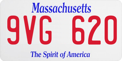 MA license plate 9VG620