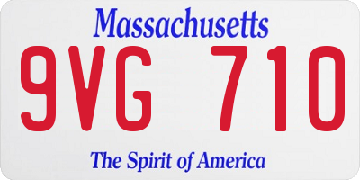 MA license plate 9VG710