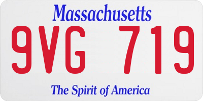 MA license plate 9VG719