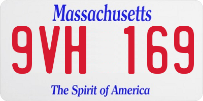 MA license plate 9VH169