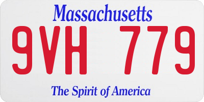 MA license plate 9VH779