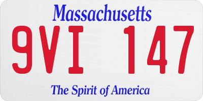 MA license plate 9VI147