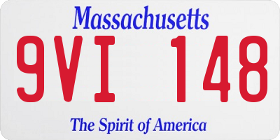 MA license plate 9VI148