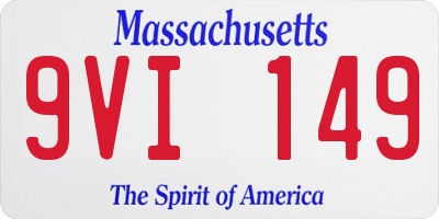 MA license plate 9VI149