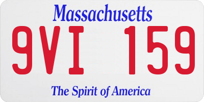 MA license plate 9VI159
