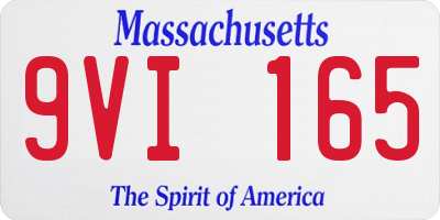 MA license plate 9VI165