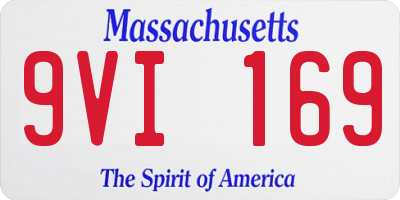 MA license plate 9VI169