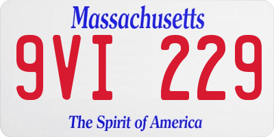 MA license plate 9VI229