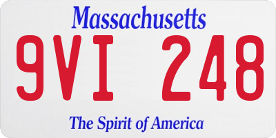MA license plate 9VI248