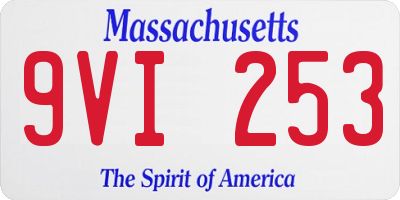 MA license plate 9VI253