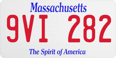 MA license plate 9VI282