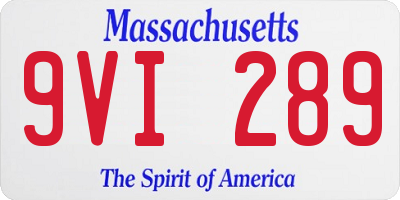 MA license plate 9VI289