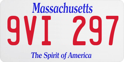 MA license plate 9VI297