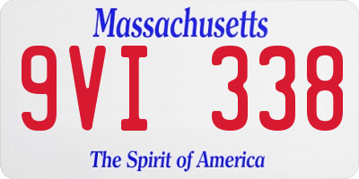 MA license plate 9VI338