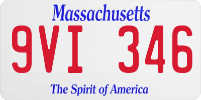 MA license plate 9VI346