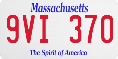 MA license plate 9VI370