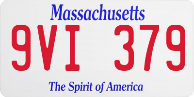 MA license plate 9VI379