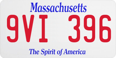 MA license plate 9VI396