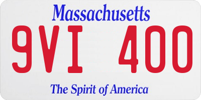 MA license plate 9VI400