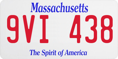 MA license plate 9VI438