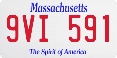 MA license plate 9VI591