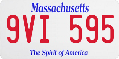 MA license plate 9VI595