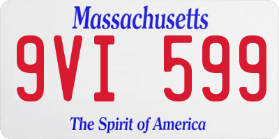 MA license plate 9VI599