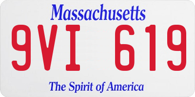 MA license plate 9VI619